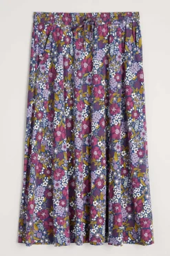 Women Seasalt Cornwall Script Editor Midi Skirt