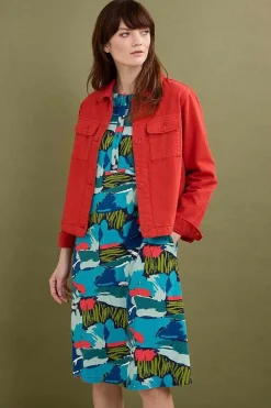 Women Seasalt Cornwall Sea Call A-Line Dress