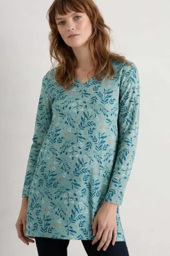 Women Seasalt Cornwall Sea Cruise V-Neck Tunic (Gots)