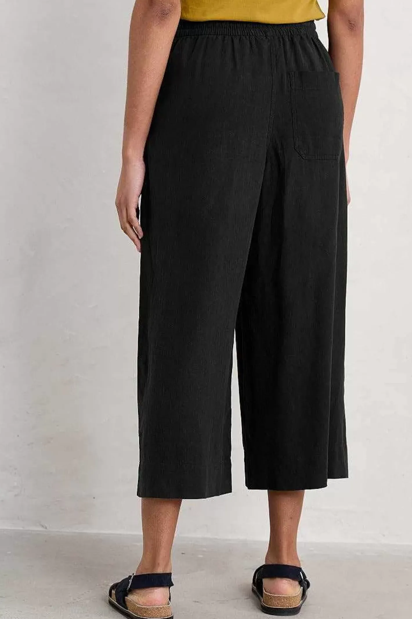 Women Seasalt Cornwall Sea Heart Linen Blend Culottes