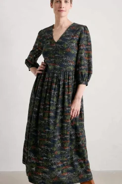 Women Seasalt Cornwall Sea Line Midi Dress