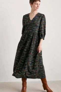 Women Seasalt Cornwall Sea Line Midi Dress