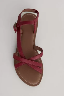 Women Seasalt Cornwall Sea Step Strappy Leather Sandals