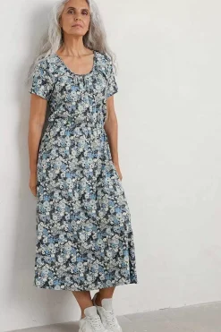 Women Seasalt Cornwall Sea Studio Short Sleeve Dress