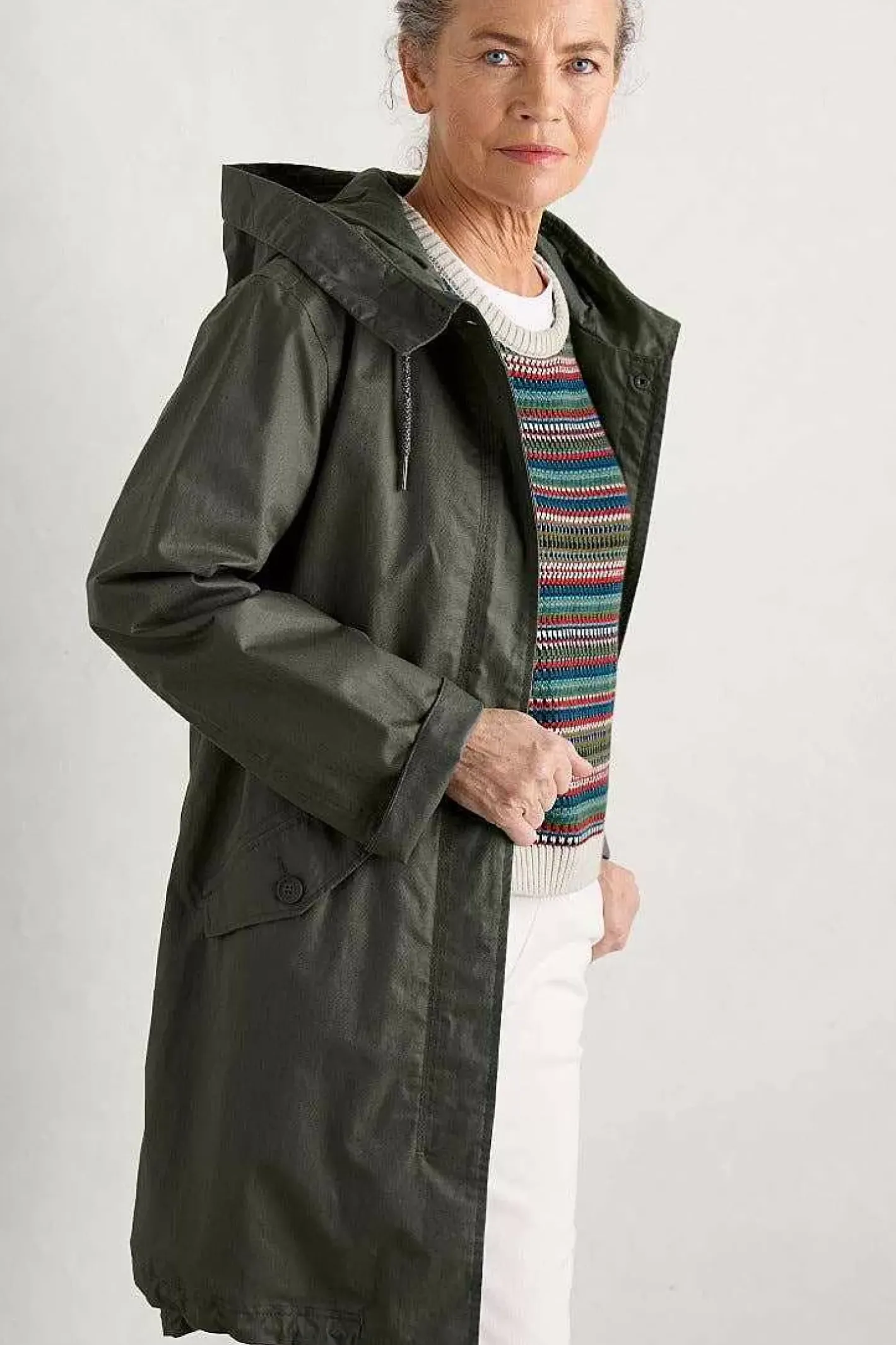 Women Seasalt Cornwall Seafaring Waterproof Coat