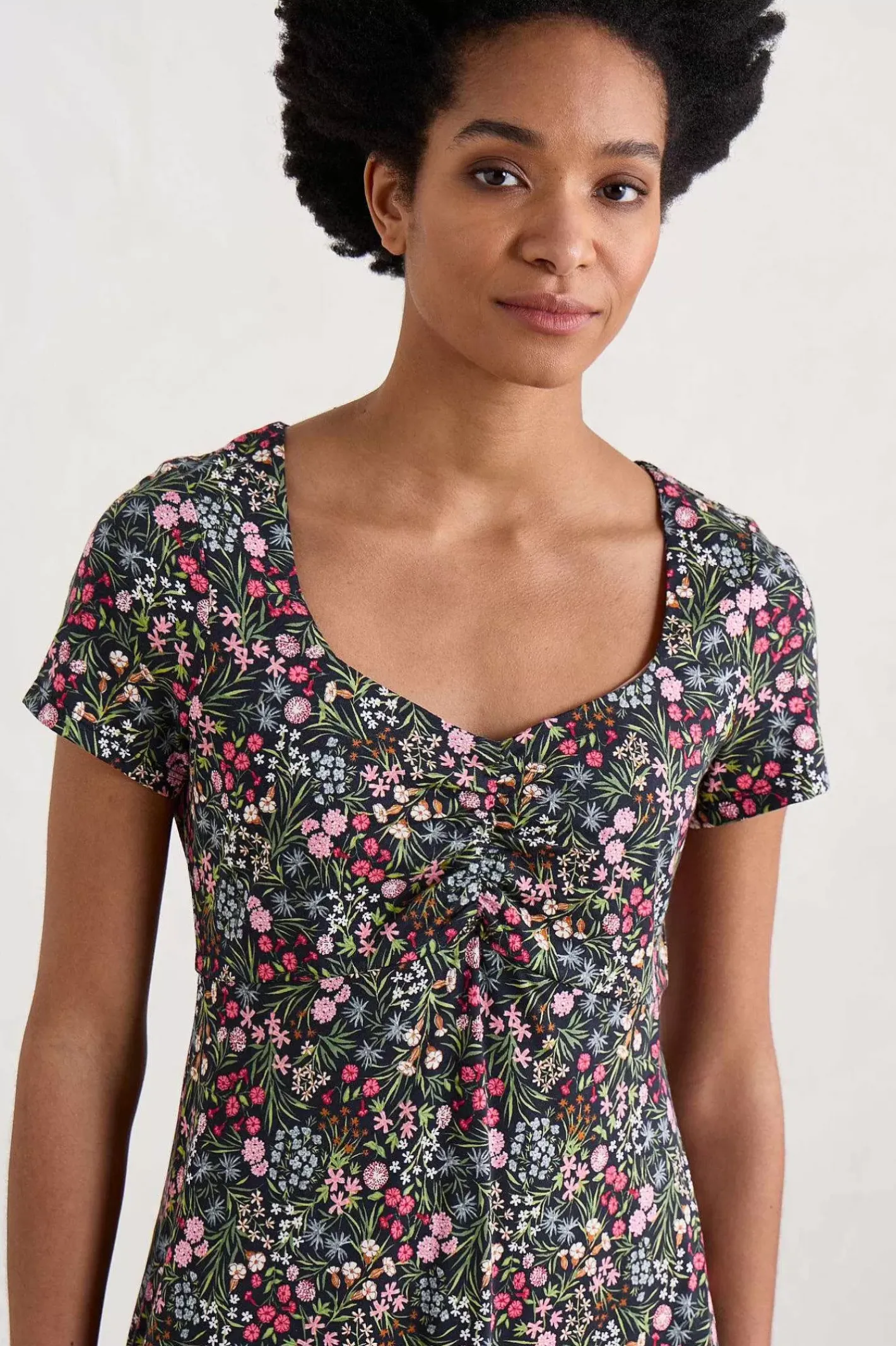 Women Seasalt Cornwall Secret Cove Empire Line Midi Dress