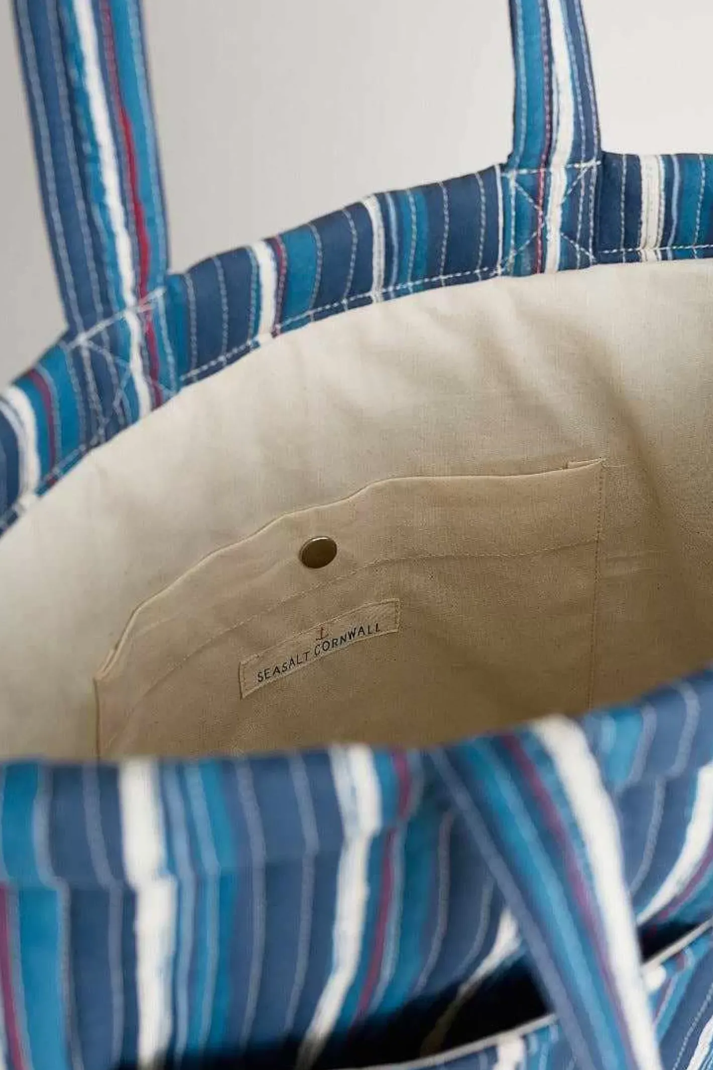 Women Seasalt Cornwall Singing Water Quilted Tote Bag