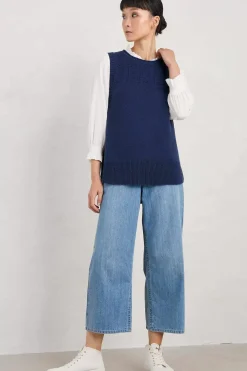 Women Seasalt Cornwall Smallcombe Organic Cotton Knitted Vest (Gots)