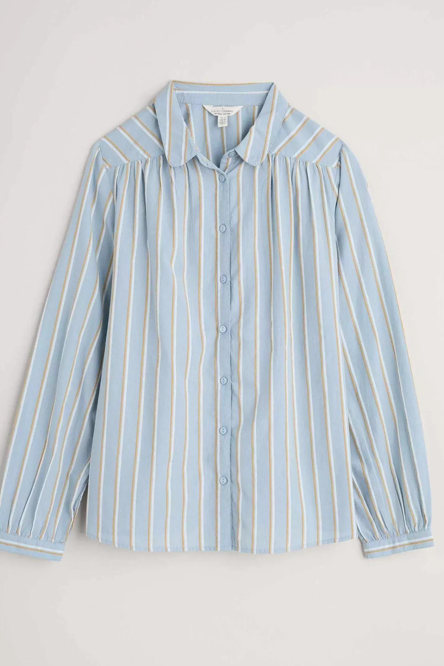 Women Seasalt Cornwall Spiral Flight Striped Shirt (Gots)