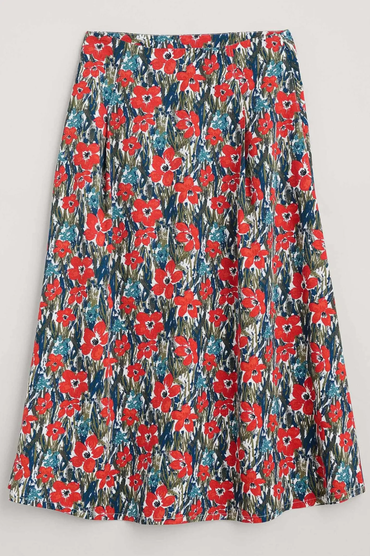 Women Seasalt Cornwall Swallow Hill Printed A-Line Skirt