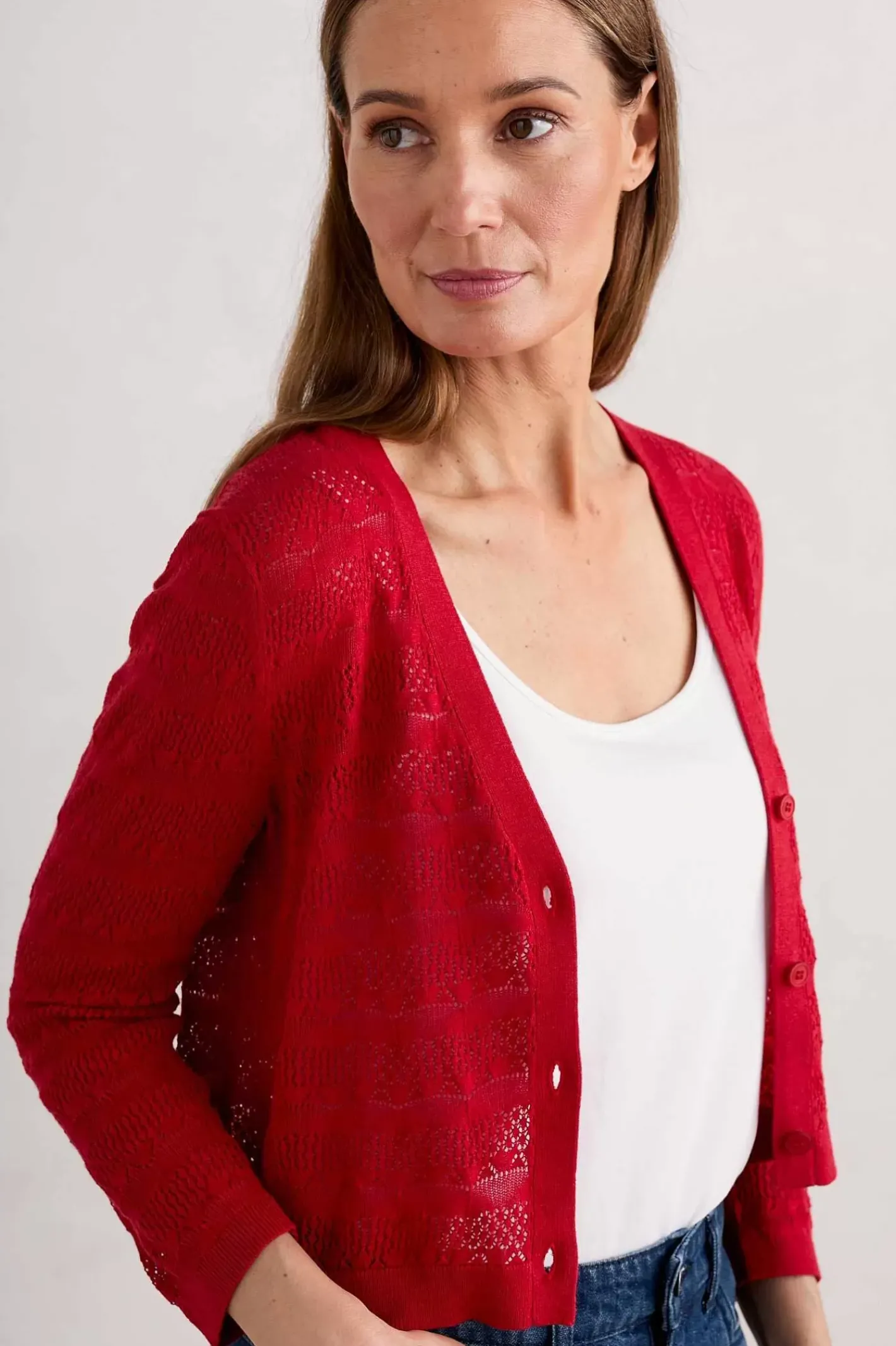 Women Seasalt Cornwall Sweet Day Cotton Cardigan