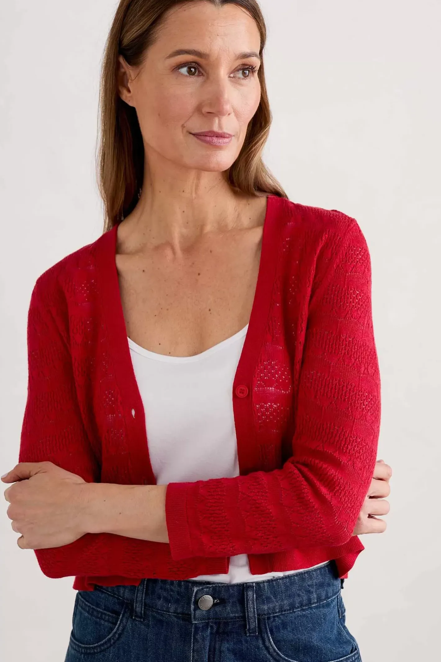 Women Seasalt Cornwall Sweet Day Cotton Cardigan