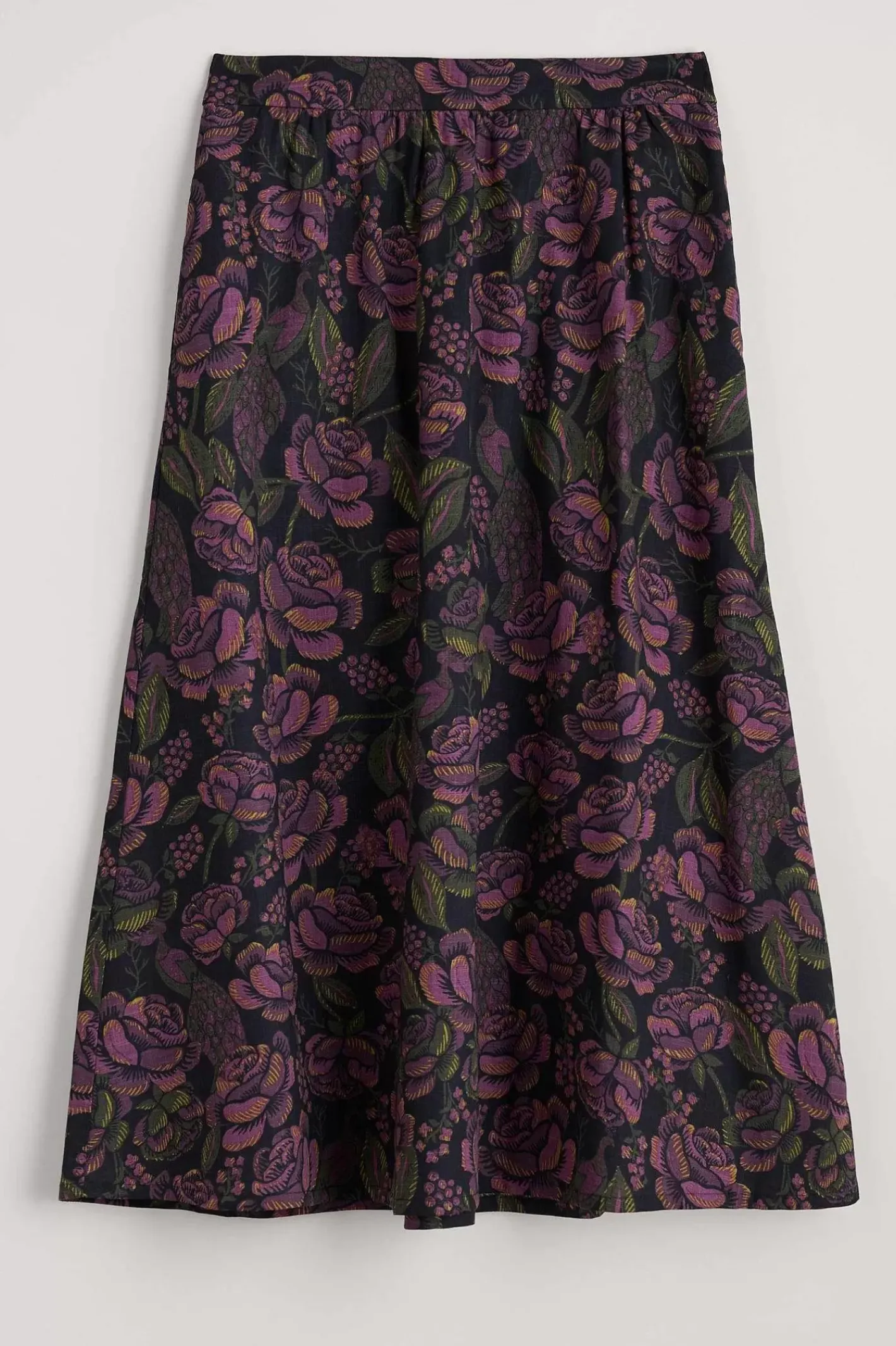 Women Seasalt Cornwall Tawny Owl Midi Skirt