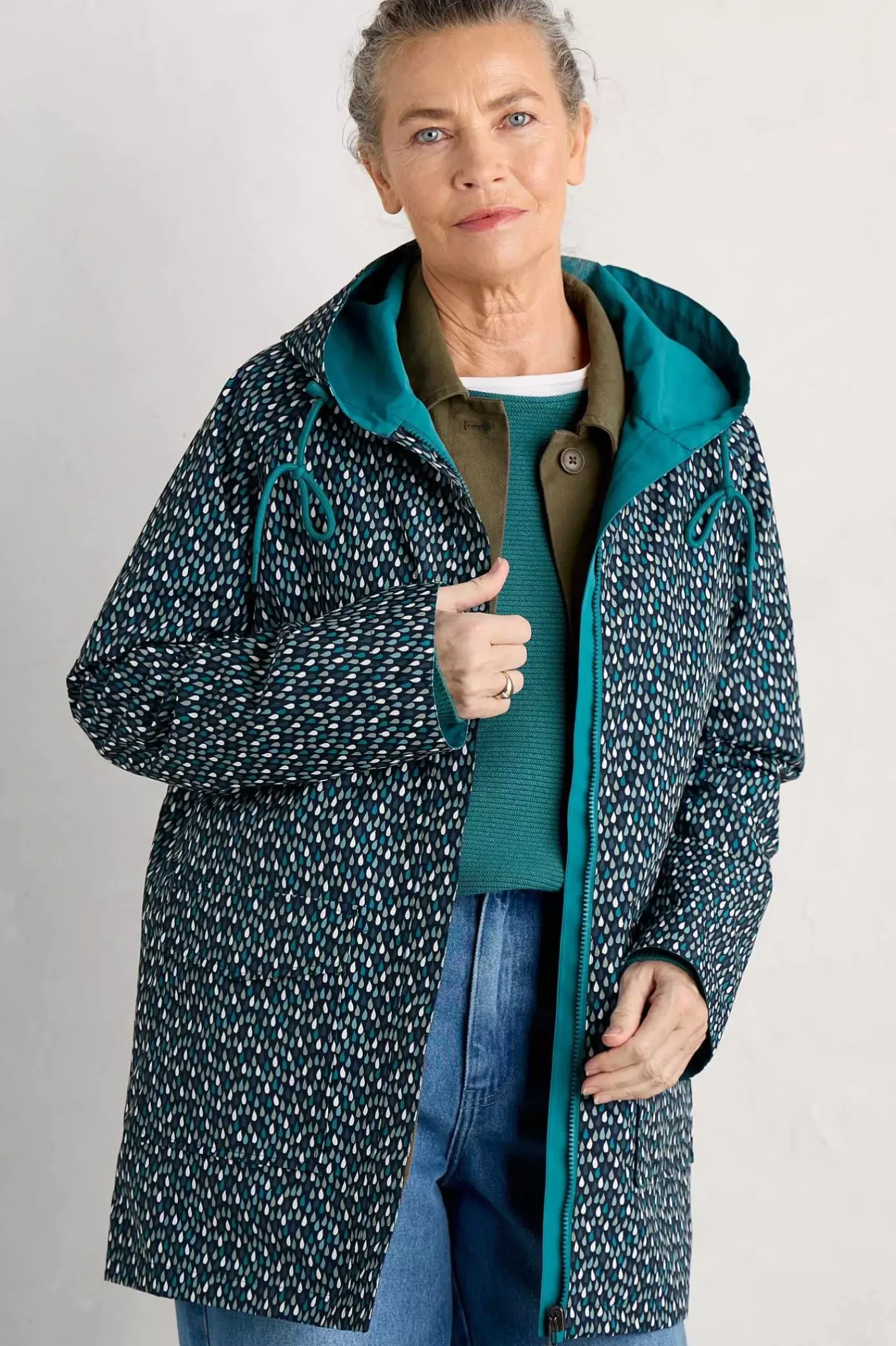 Women Seasalt Cornwall The Reversible Waterproof Raincoat