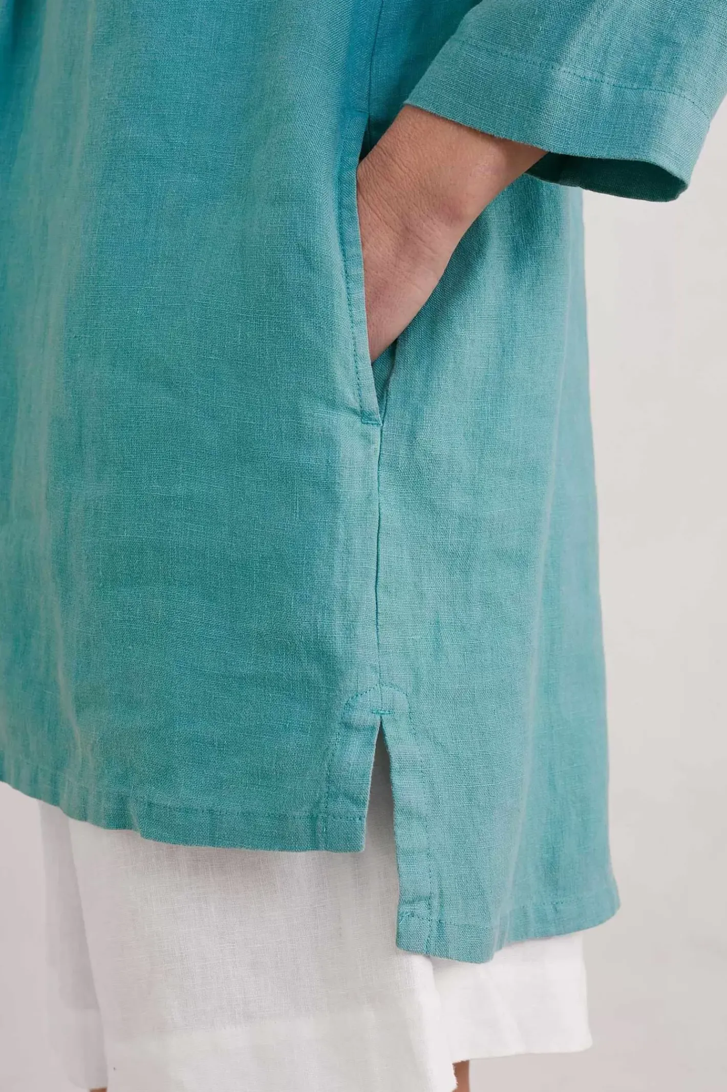 Women Seasalt Cornwall Tide Clock 3/4 Sleeve Tunic