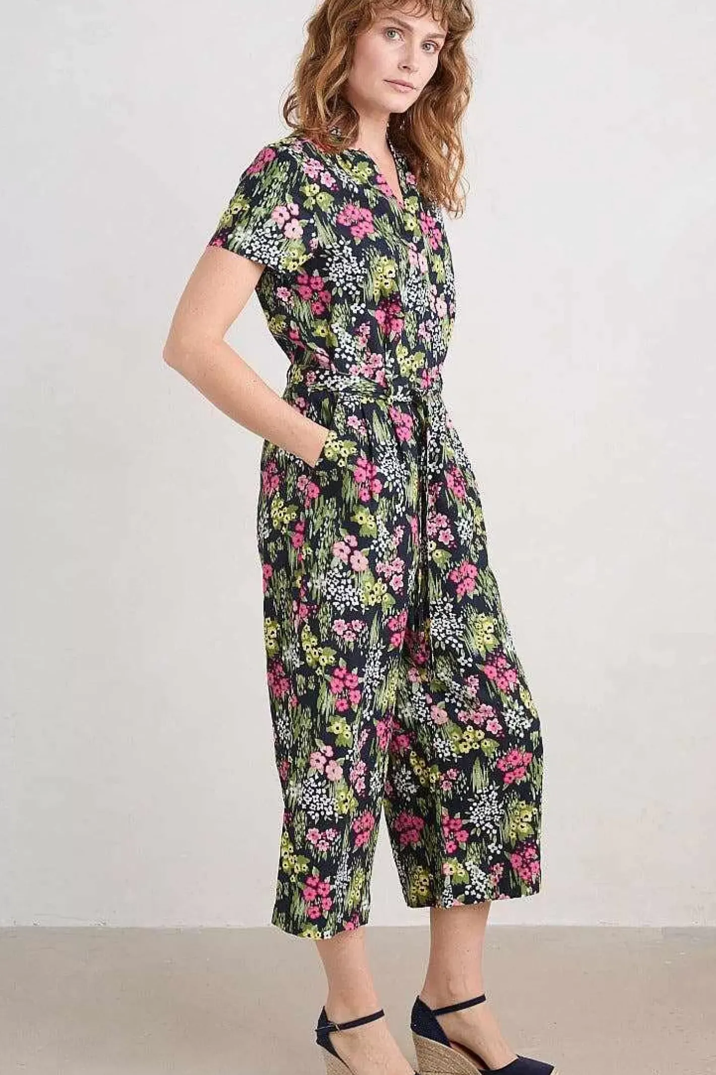 Women Seasalt Cornwall Treen Cove Linen Jumpsuit