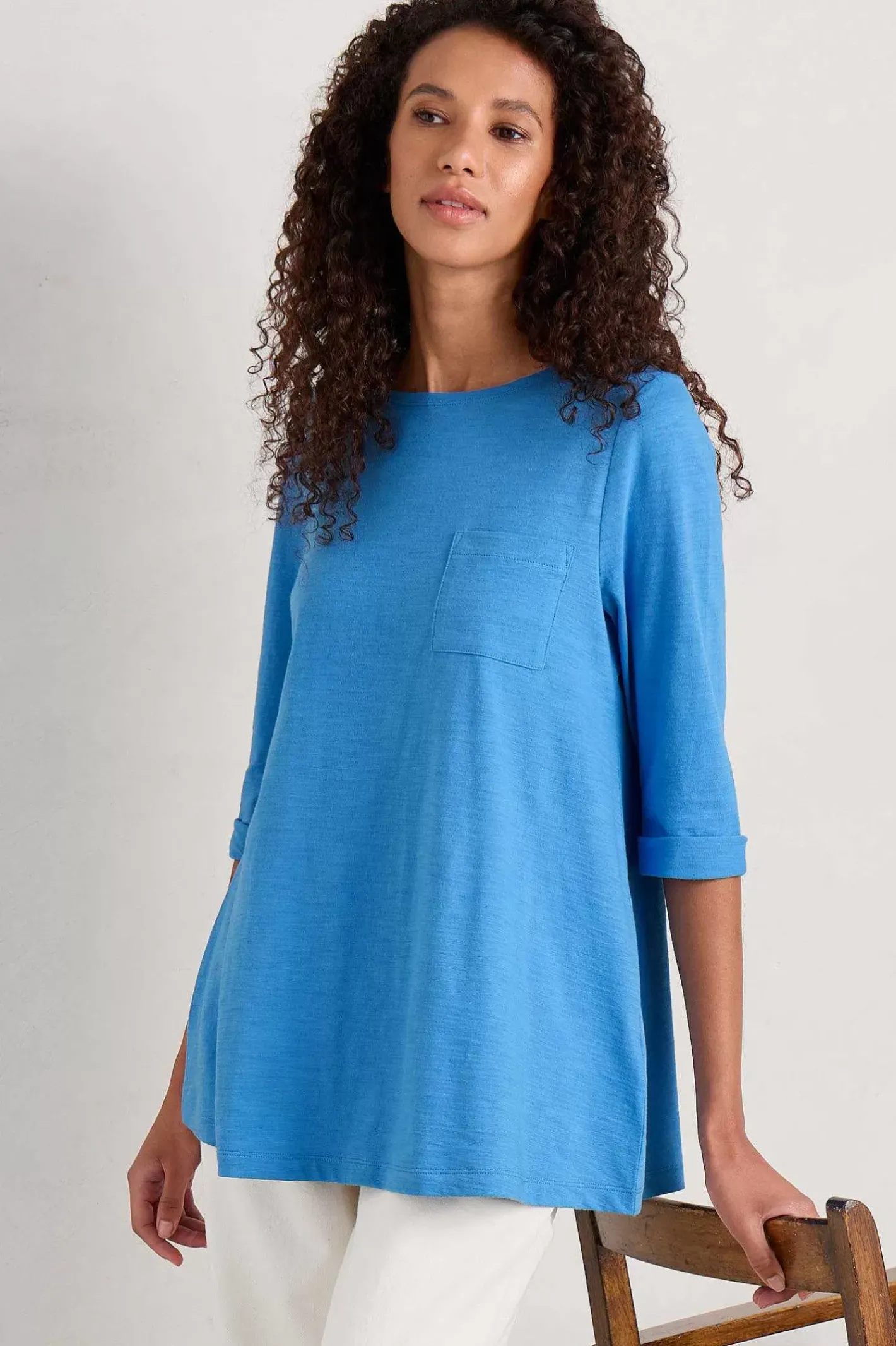 Women Seasalt Cornwall Tregonning 3/4 Sleeve Top