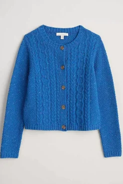 Women Seasalt Cornwall Tressa Merino Blend Cable Knit Cardigan