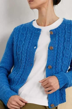 Women Seasalt Cornwall Tressa Merino Blend Cable Knit Cardigan