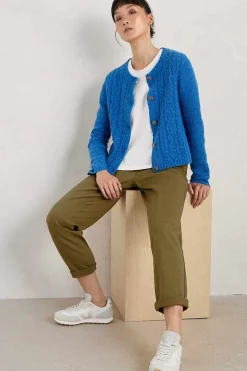 Women Seasalt Cornwall Tressa Merino Blend Cable Knit Cardigan