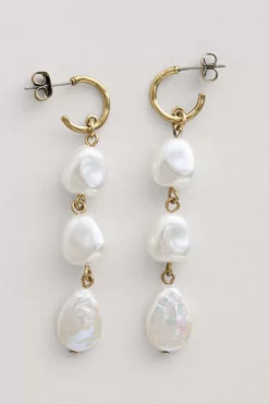 Women Seasalt Cornwall Valency Freshwater Pearl Drop Earrings