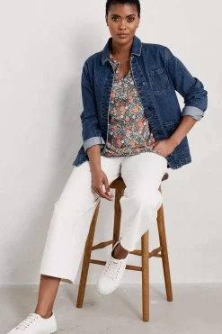 Women Seasalt Cornwall Waterflow Short Sleeve Top