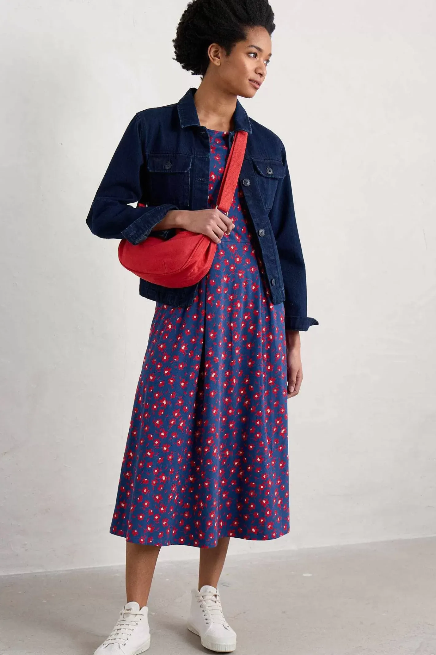 Women Seasalt Cornwall Wild Bouquet Jersey Dress