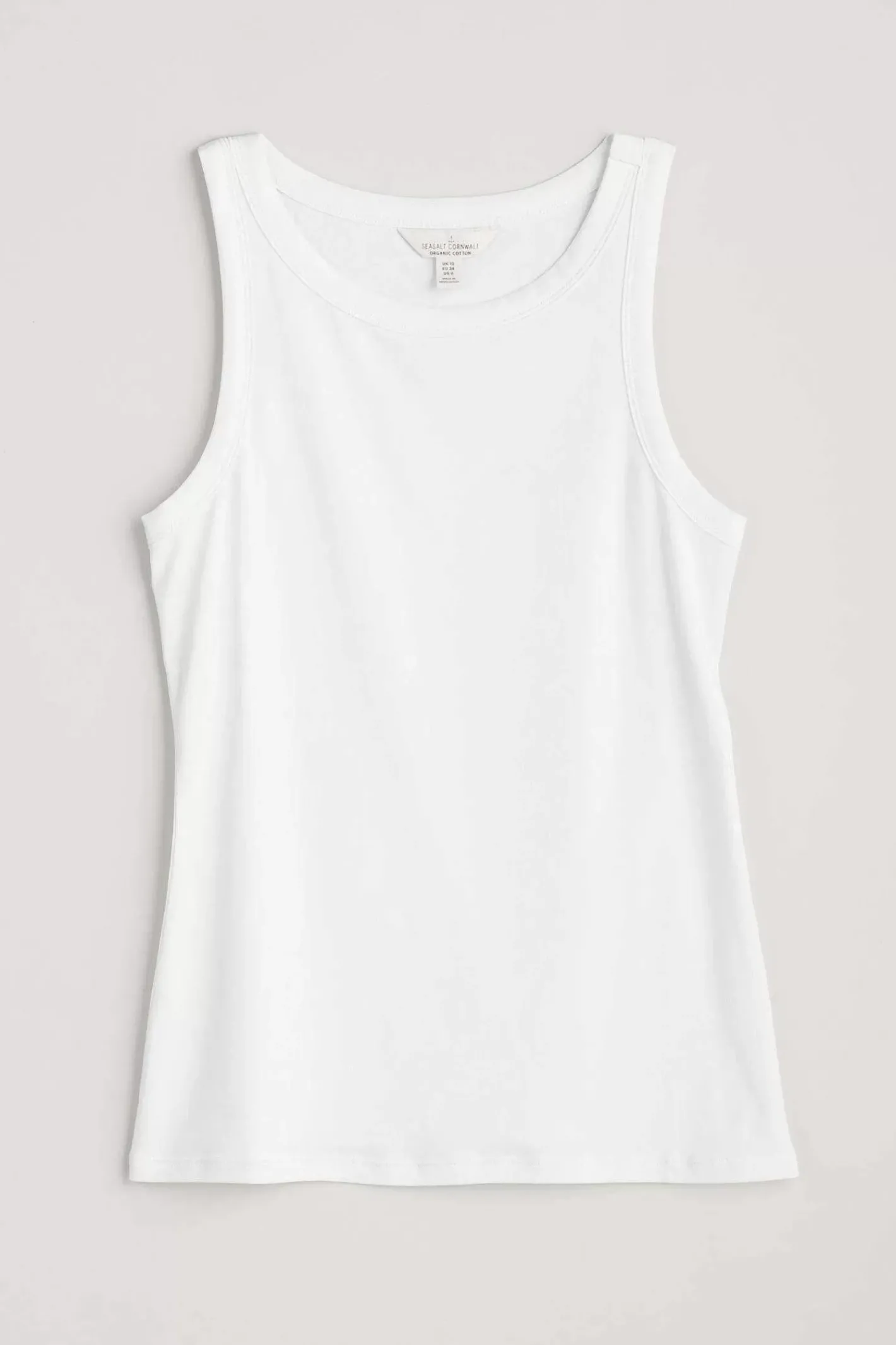 Women Seasalt Cornwall Wild Plain Organic Cotton Racerback Vest (Gots)