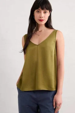 Women Seasalt Cornwall Wilder V-Neck Satin Vest