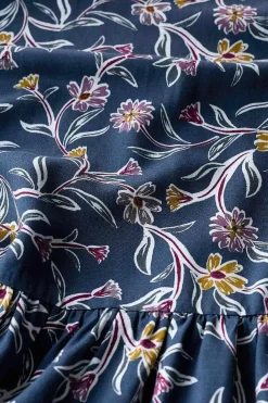 Women Seasalt Cornwall Wildflower Field Tiered Midi Skirt