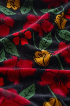 Women Seasalt Cornwall Wildflower Tiered Velvet Maxi Skirt