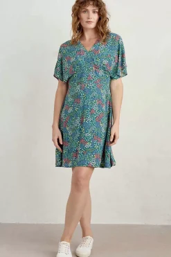 Women Seasalt Cornwall Wilsey Empire Line Flared Sleeve Dress