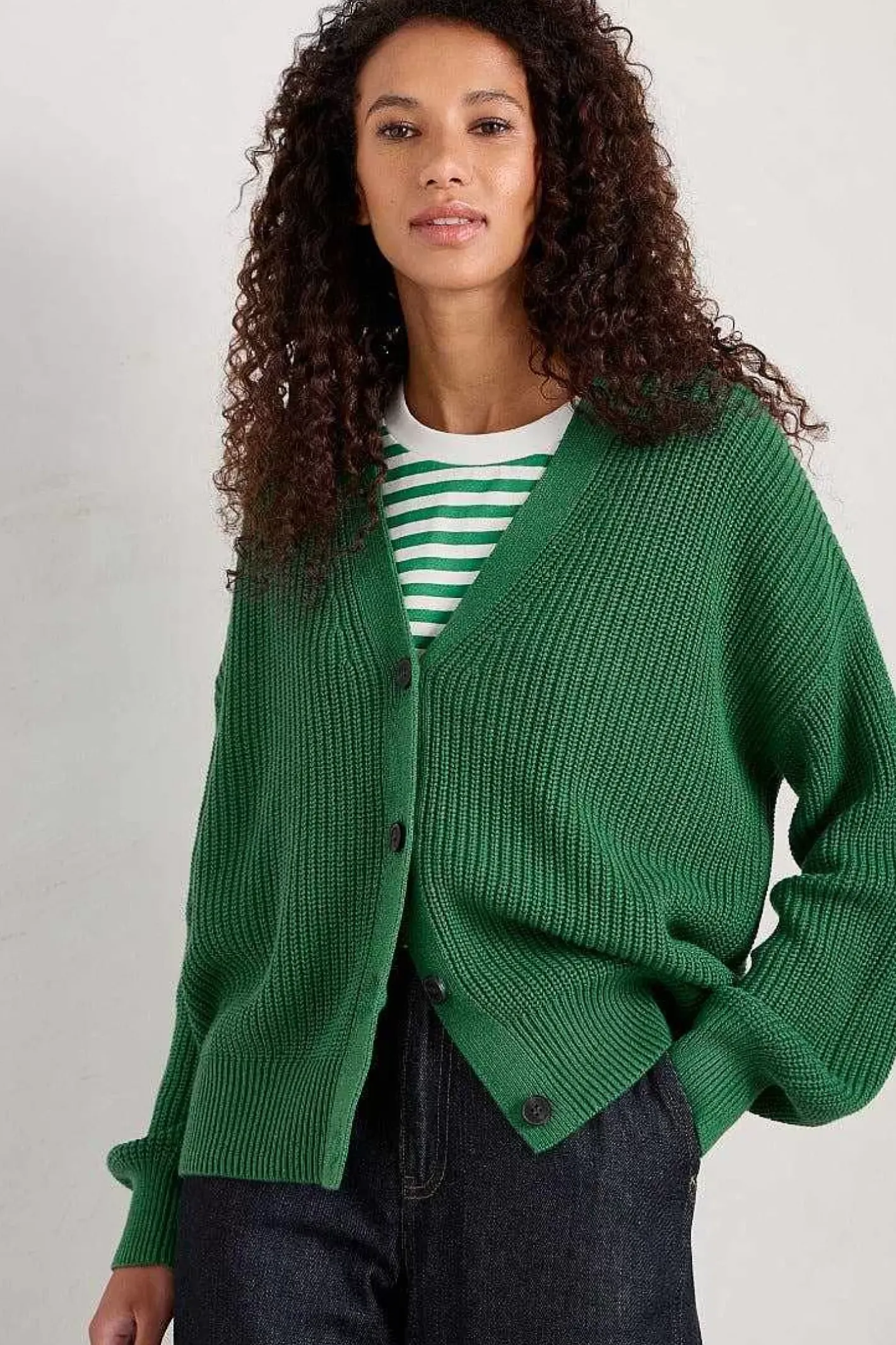 Women Seasalt Cornwall Winding Creek Organic Cotton Knit Cardigan