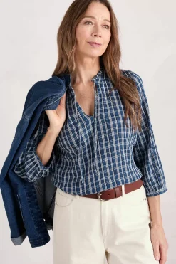 Women Seasalt Cornwall Winnard 3/4 Sleeve Top (Gots)