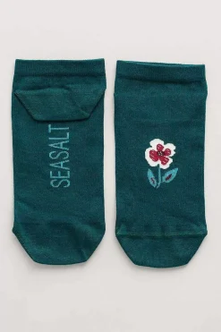Women Seasalt Cornwall Women's Arty Organic Cotton Trainer Socks