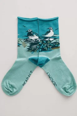 Women Seasalt Cornwall Women's Postcard Organic Cotton Socks