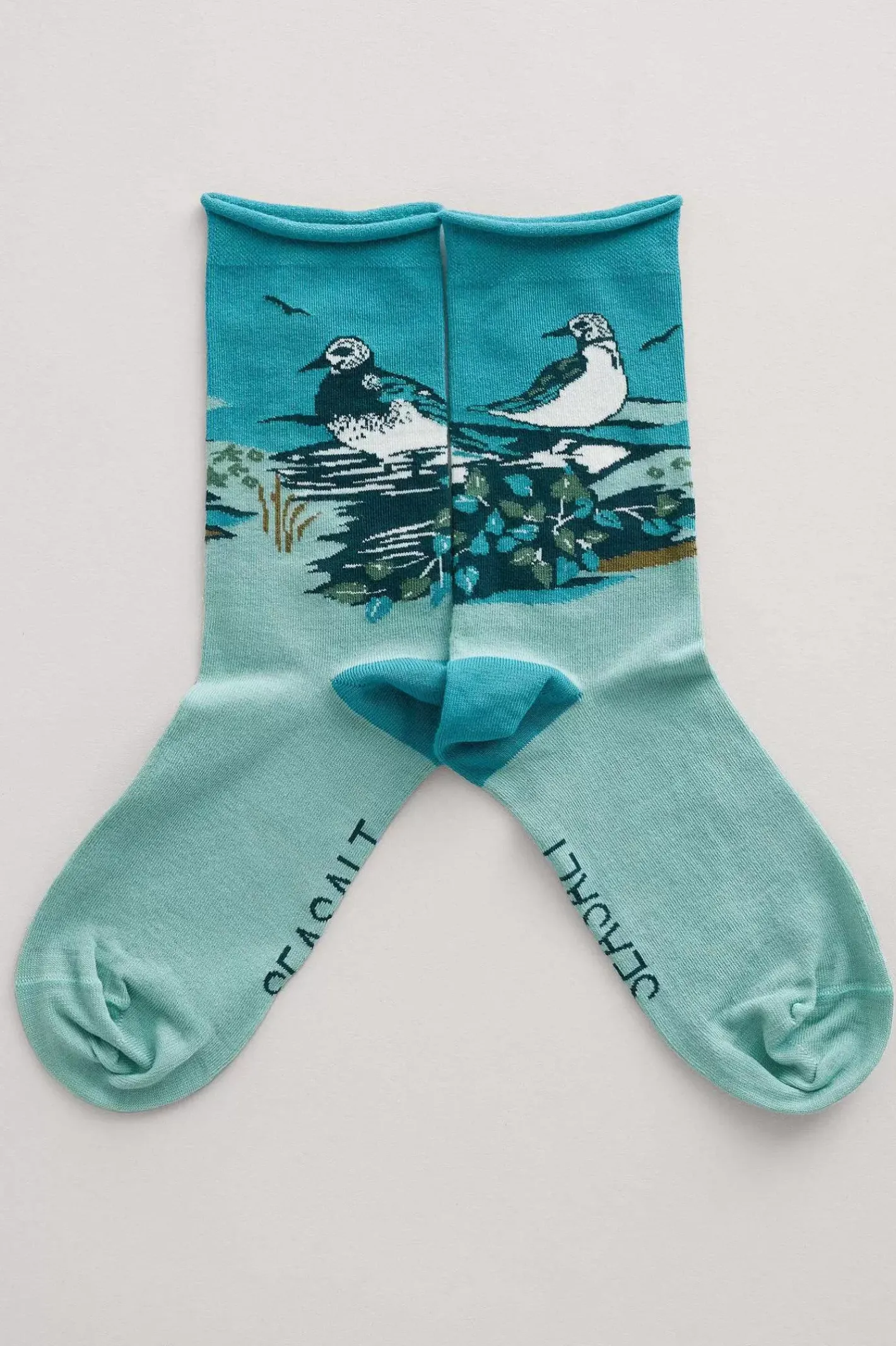 Women Seasalt Cornwall Women's Postcard Organic Cotton Socks