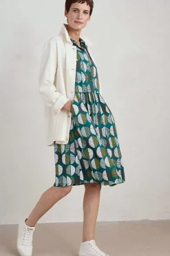 Women Seasalt Cornwall Wood Rush Short Sleeve Jersey Dress